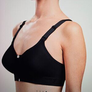 Marena Flexfit™ Ultra Low Coverage Zip-front Recovery Bra Black
